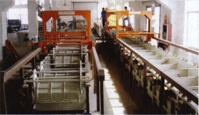 Equipamento industrial do tratamento de superfície que fosfata a linha enegrecendo